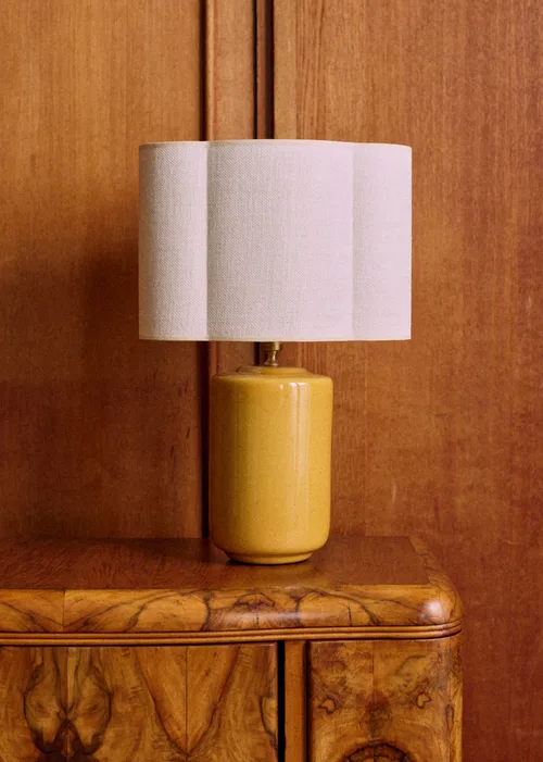 Lampe Mezzo - Safran - Abat-jour Boléro - Jute Écru — image 4