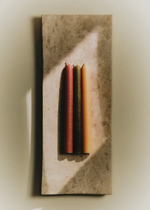 Coffret de 6 chandelles - Ecru, Blush, Olive — image 4