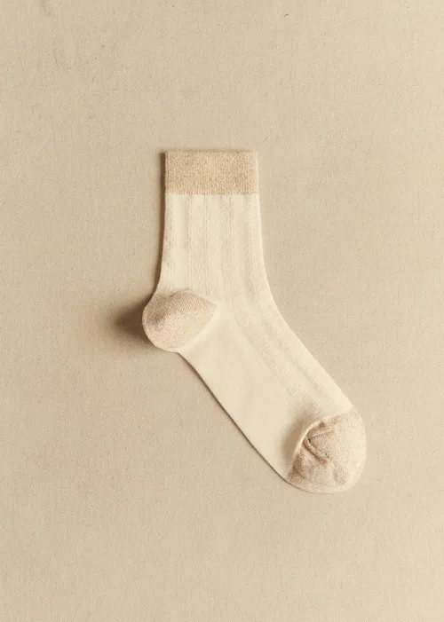 Chaussettes Bianca - Doré Écru