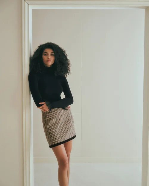 Jupe Dexty - Pied de Poule Gris Noir — image 3
