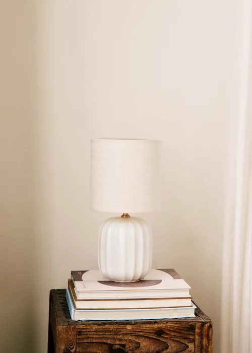Lampe Traviata petit modèle - Ecru - Abat-jour Dolce - Jute Écru — image 3