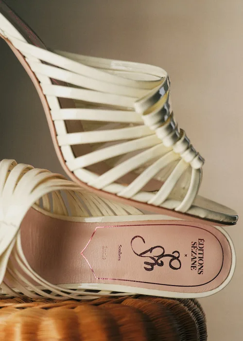 Sandales Lucie - CFM Souliers x Editions Sézane - Vernis Crème — image 7