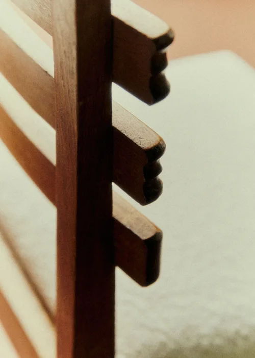 Lot de 6 chaises en chêne années 40 - Chêne teinté — image 7