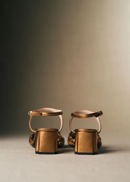 Sandales Charlie - CFM Souliers x Éditions Sézane - Métal Bronze — image 5