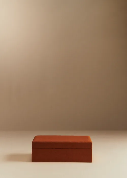 Boîte bijoux matelassée - Caramel — image 2