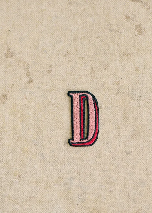 Ecusson Rose - Lettre D - Rose — image 2
