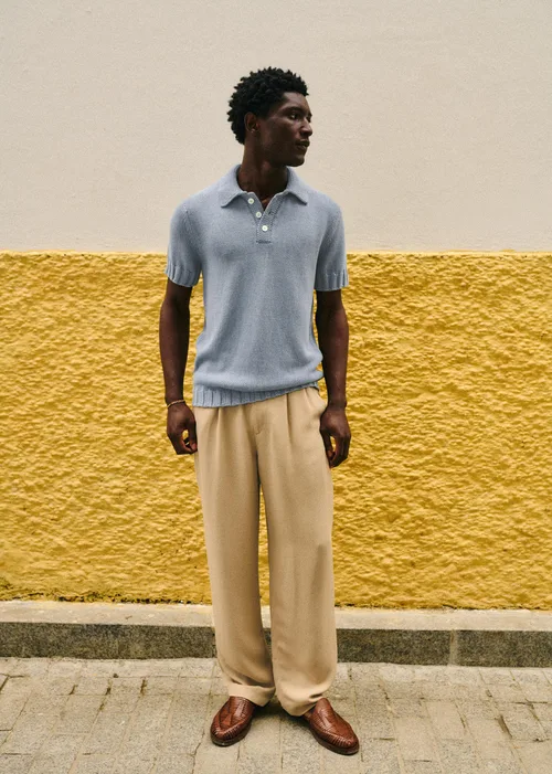 Polo Maille Camil - Bleu — image 6