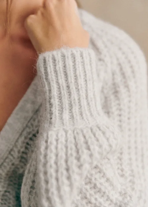 Gilet Basile - Gris Clair Perle — image 3