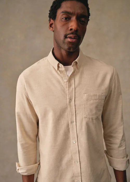 Chemise Charlie Velours - Beige Chiné — image 4