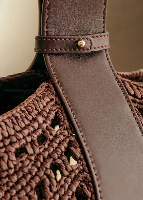 Panier Cleo - Raphia Choco — image 5