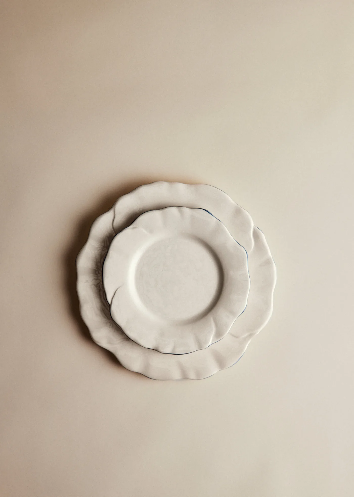 Set de 4 assiettes à dessert - Barcarolle - Bleu Vintage