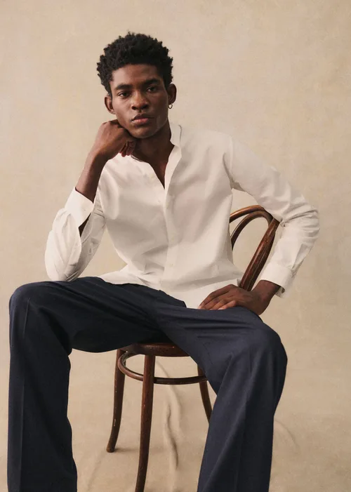 Chemise Edgar Pinpoint - Blanc — image 2