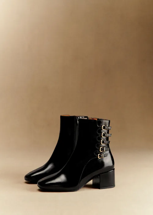 Bottines Leonie - Noir Vernis