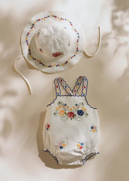 Barboteuse Philippine - Broderie Placée Spring — image 5