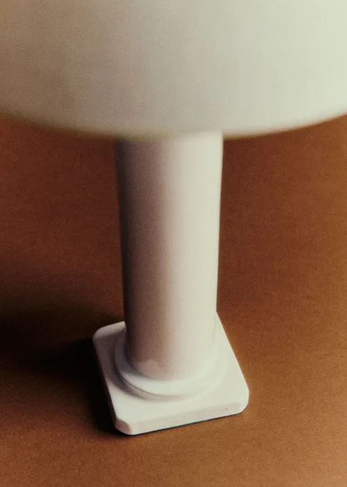 Lampe blanche en céramique vintage - Céramique — image 3