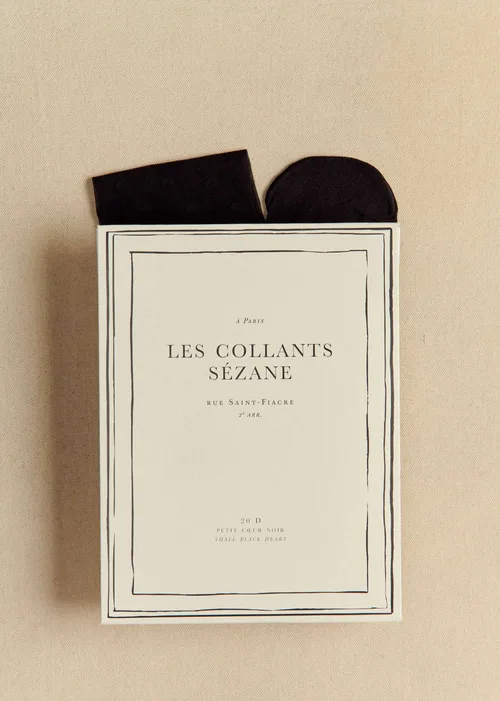 Collants Petit Coeur - Noir — image 4