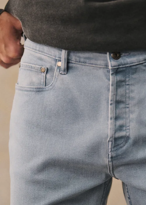 Jean Avi Slim - Bleu Denim Délavé — image 2