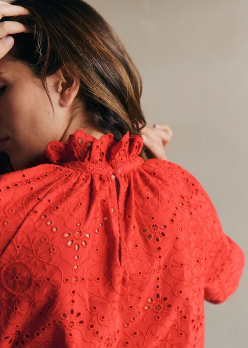 Blouse Shaily - Rouge Coquelicot — image 3