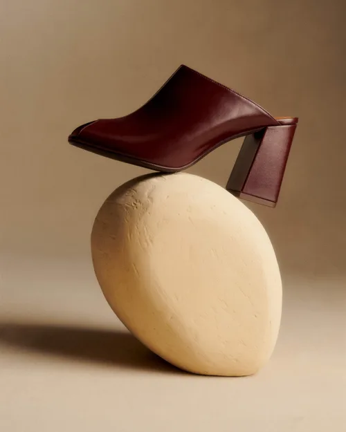 Mules High Bruna - Bordeaux Glacé — image 3