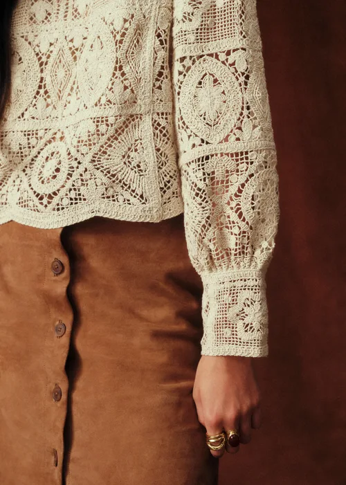 Blouse Jorden - Sézane x Baziszt - Ecru — image 4