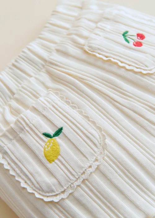Short June - Ecru / Broderie Fruit — image 3