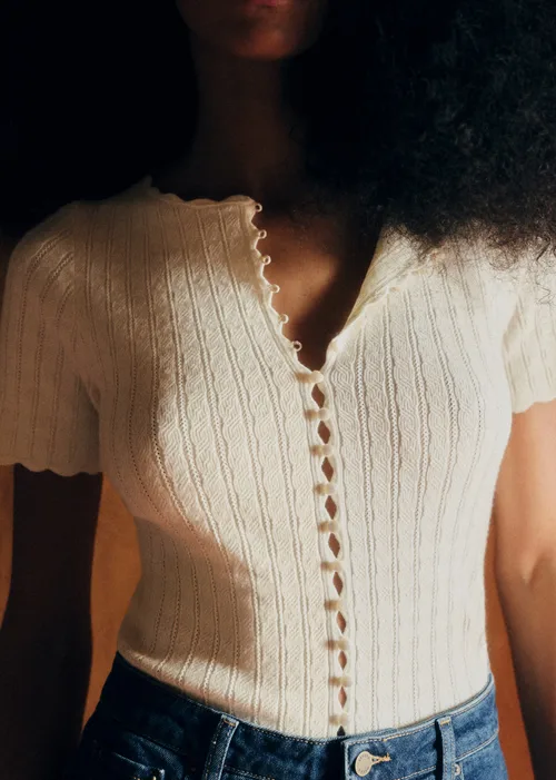 Gilet Doriane - Crème — image 3