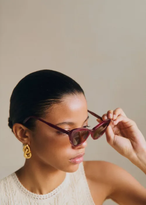 Lunettes de soleil Bianca - Prune — image 4