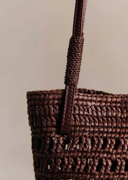 Panier Rosie - Raphia Choco — image 4