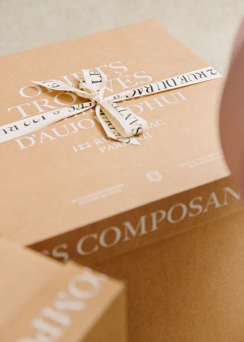 Lampe Mezzo - Crème - Abat-jour Boléro - Jute Écru — image 4