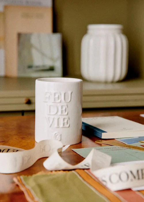 Bougie Feu de vie - La Figue - Écru — image 4