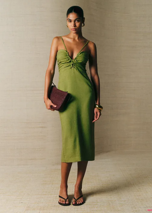 Robe Pearly - Vert Olive — image 2