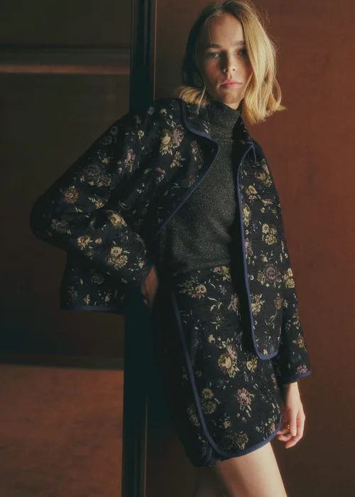 Veste MIO - Jacquard fleur vintage — image 3
