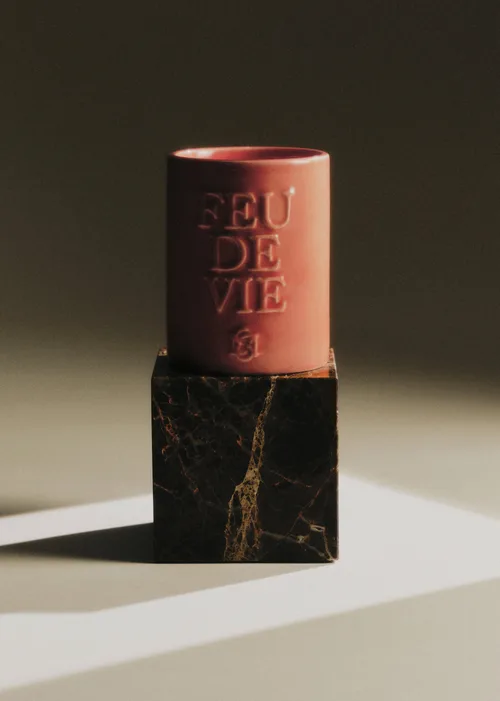 Bougie Feu de vie - La Fleur - Rose Amalfi — image 2