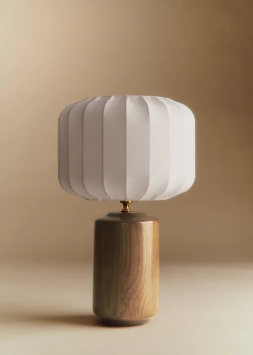 Lampe Mezzo - Bois - Abat-jour Mezzo - Écru — image 4