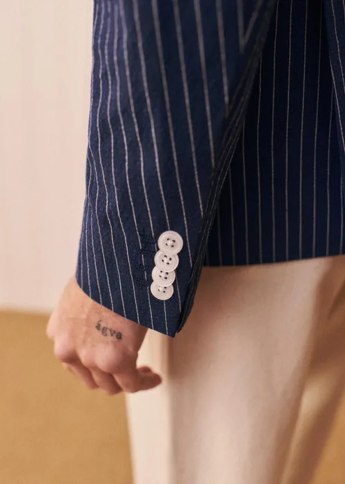 Veste Hampton - Marine Rayures Blanches — image 3