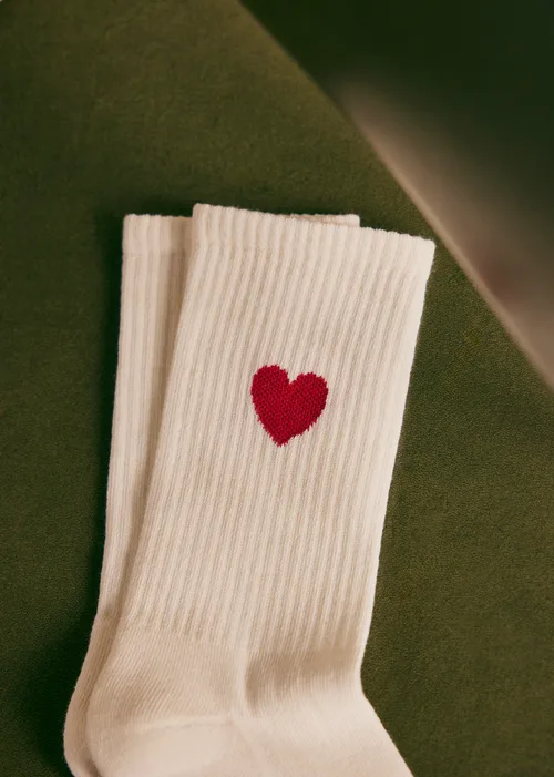 Chaussettes Eli - Coeur Chamade Rouge — image 4