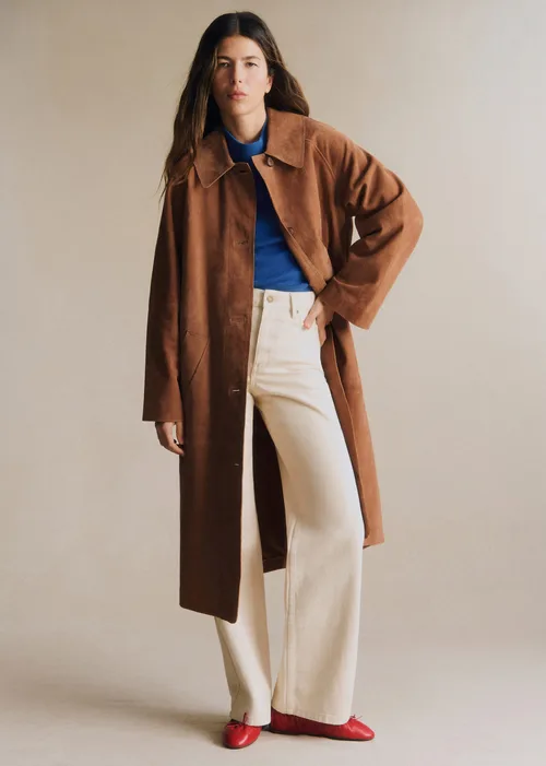 Manteau Clyde - Camel Daim