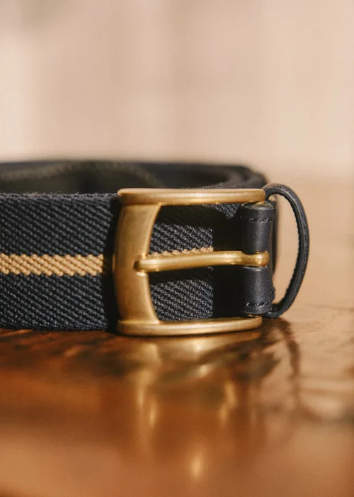 Ceinture Inaro - Marine Rayure Beige — image 3