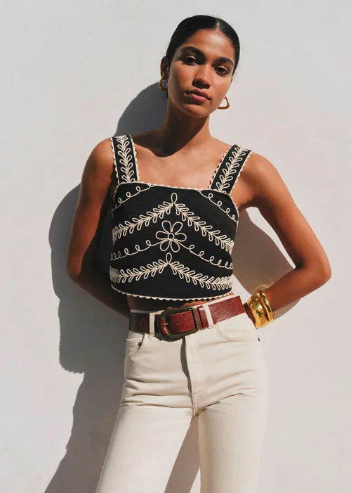 Blouse Marga - Noir Écru — image 3