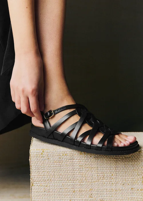 Sandales Low Audrey - Noir Glacé — image 4