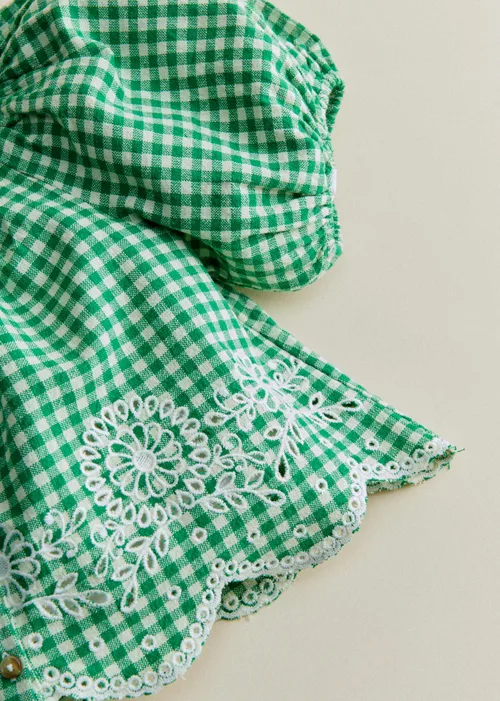 Blouse Amanie - Vichy Vert — image 5
