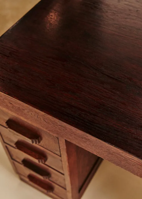 Bureau en chêne vintage - Chêne teinté — image 9