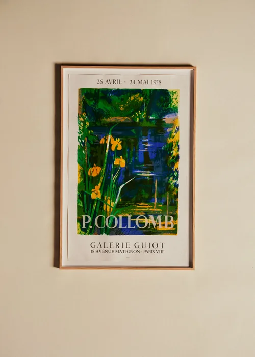 Affiche Galerie Guiot, Collomb, 1978 - 54,5 x 82 cm
