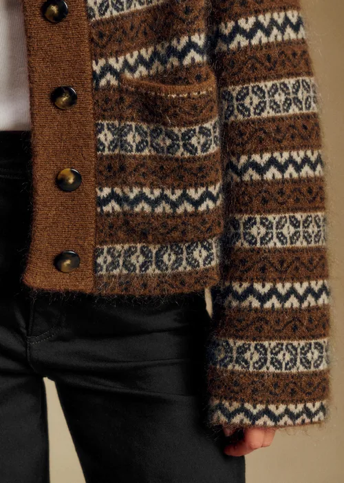 Veste Thais - Jacquard Marron — image 4