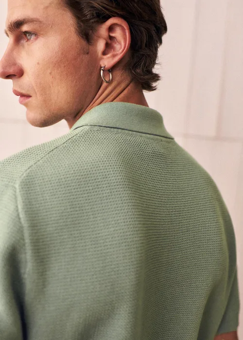 Polo Maille Simeone - Vert Sauge — image 4