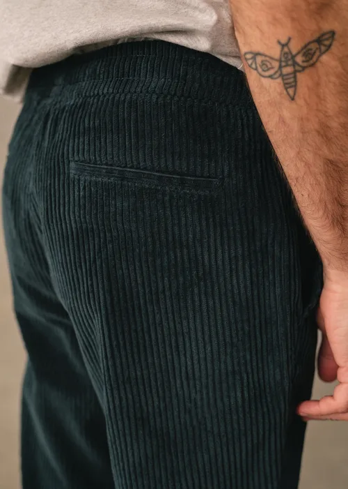 Pantalon Danny Velours - Vert Foncé — image 3