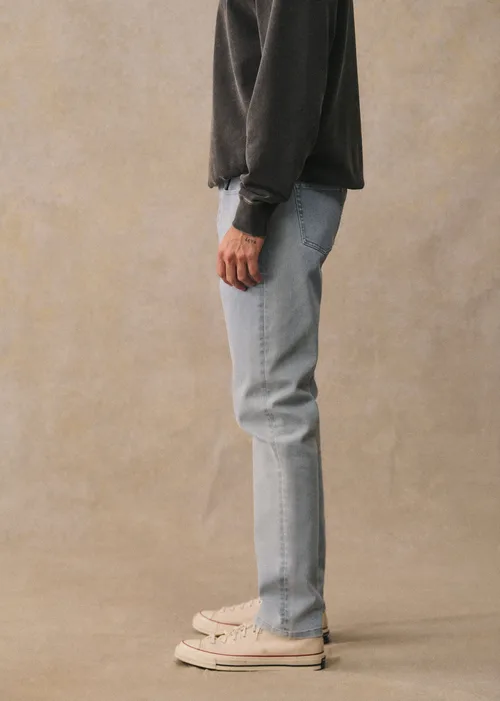 Jean Avi Slim - Bleu Denim Délavé — image 5