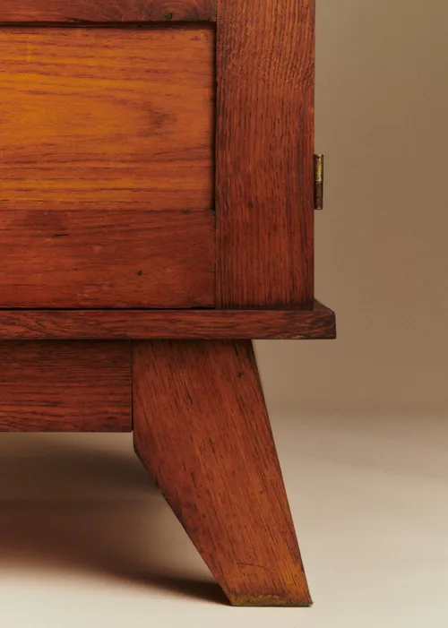 Buffet René Gabriel en bois massif années 50 - Bois Massif — image 4