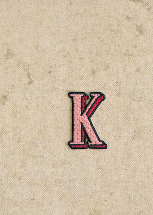 Ecusson Rose - Lettre K - Rose — image 2