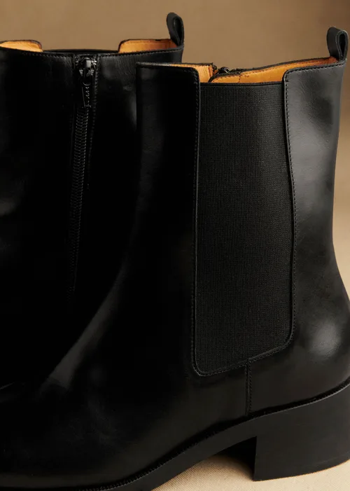 Bottines Low Agnès - Noir Glacé — image 6